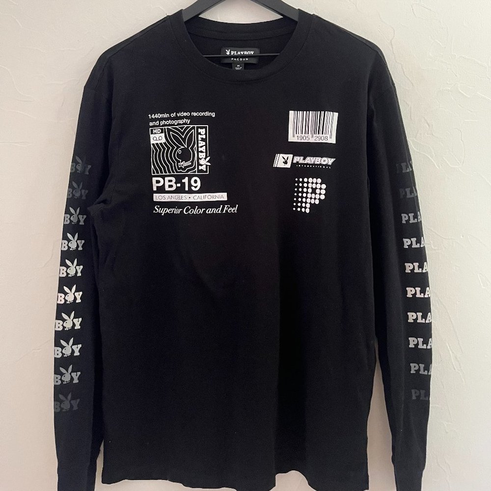 Playboy Graphic Black Long Sleeve